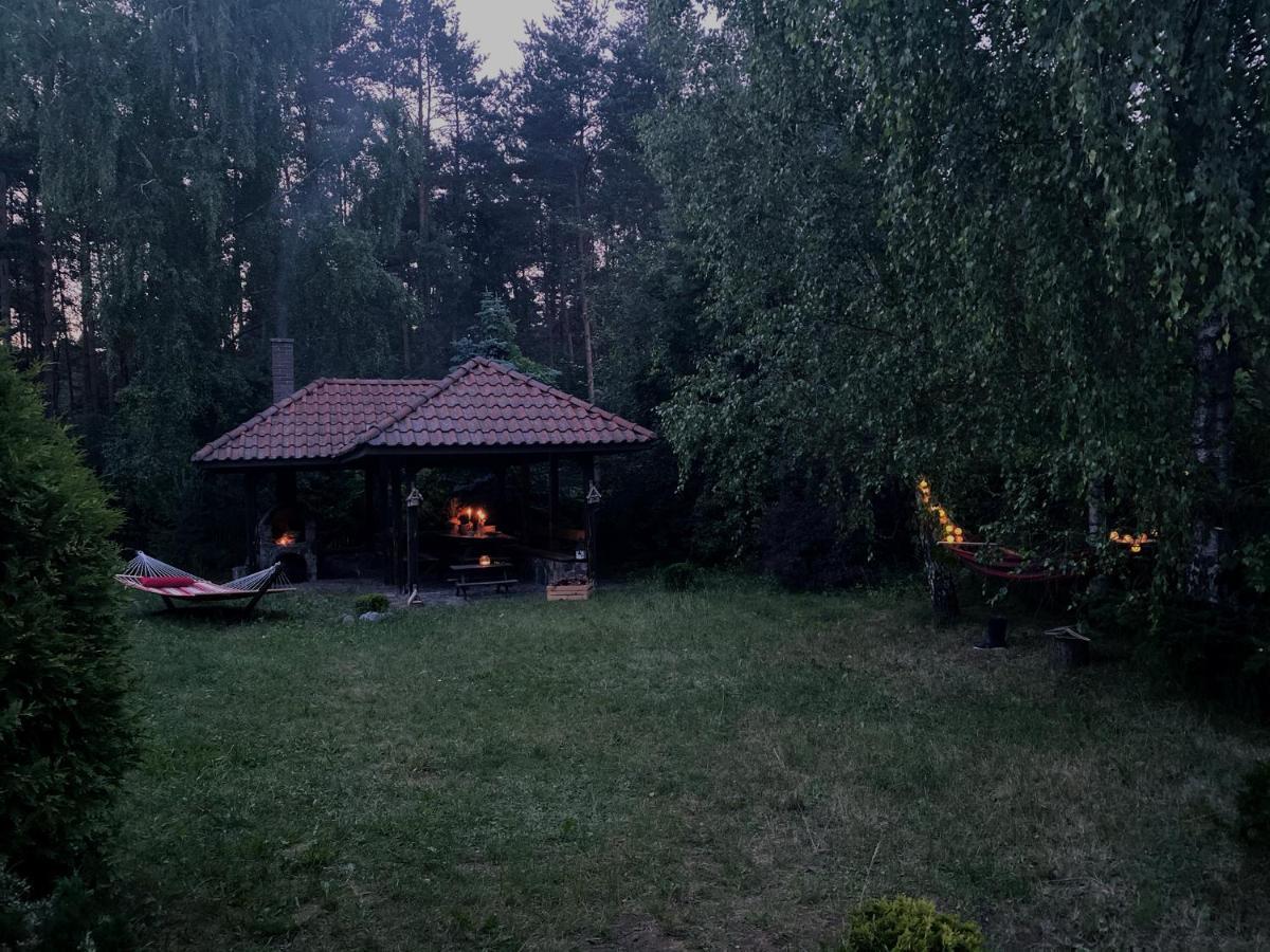 Szeroki Bor Oaza W Puszczy Z Sauna, Bania I Jacuzzi Extérieur photo