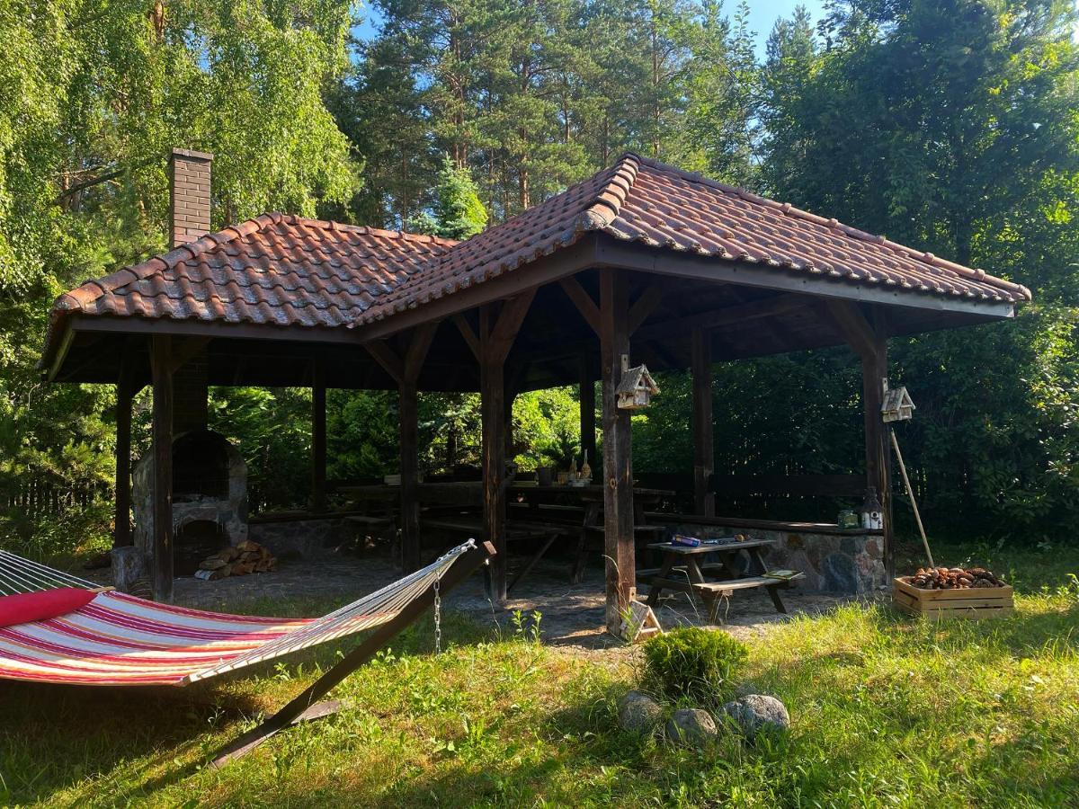 Szeroki Bor Oaza W Puszczy Z Sauna, Bania I Jacuzzi Extérieur photo