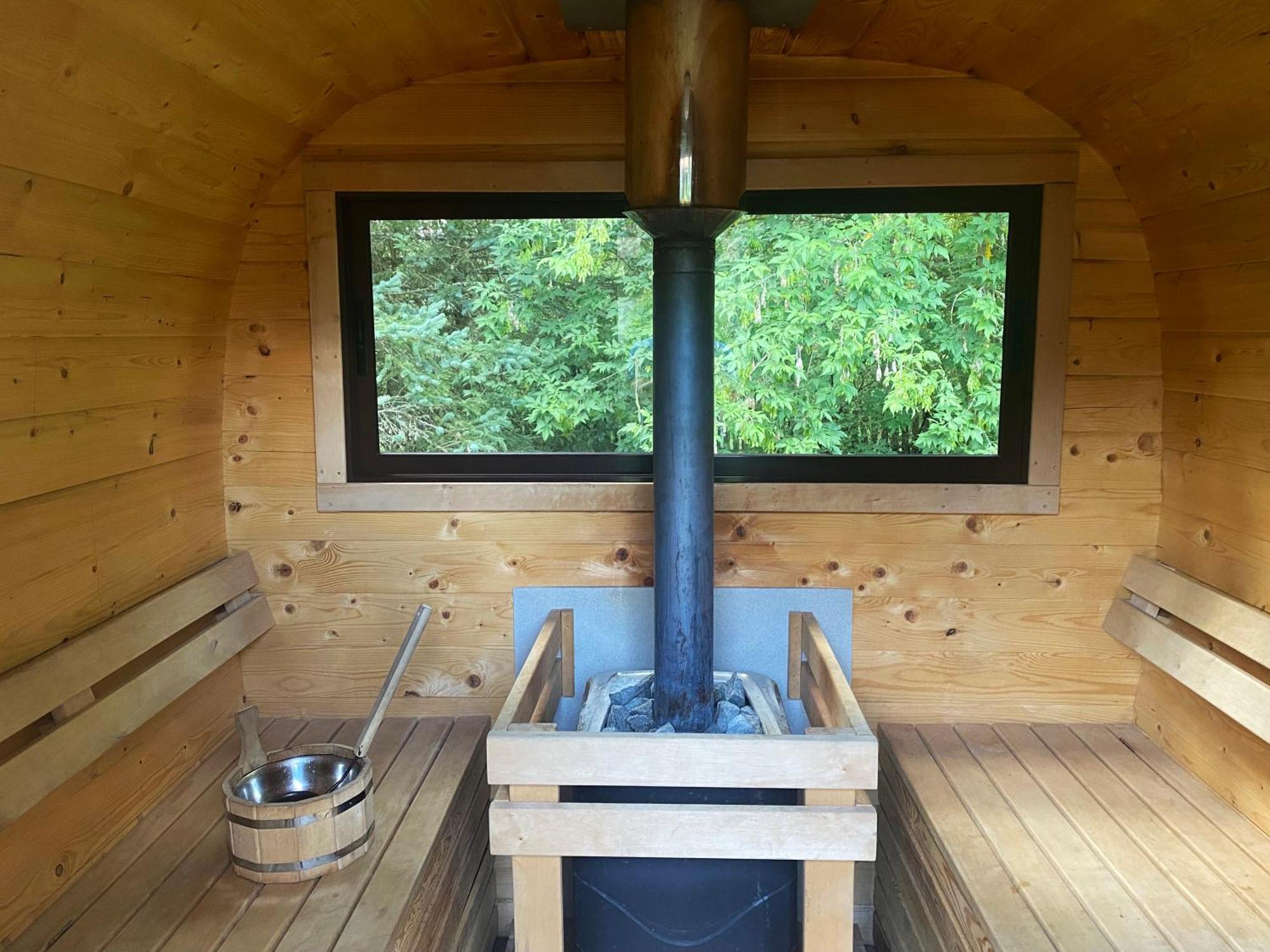 Szeroki Bor Oaza W Puszczy Z Sauna, Bania I Jacuzzi Extérieur photo